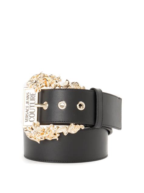 versace collection versace leather belt|Versace jeans couture belt women's.